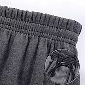 baratos Calças de Corrida &amp; Meias-Homens Calças de perna reta Calças de Dormir Com bolsos Calças Ginásio Roupa Esportiva Dar certo Outono &amp; inverno Academia Exterior Corrida Delgado Roupa de esporte Roupas Esportivas Cor Sólida Preto