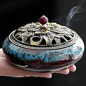 levne Osobní péče a zdraví-Vintage keramický kadidelnice ideální pro jógovou meditaci a dekoraci místnosti - bez vůně, vhodná pro íd al-fitr (ramadán)