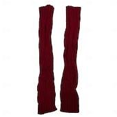 halpa Kotitossut-Naisten pitkät talvineulehihat, kynnettömät akryylikäsineet, lämpimät kädettömät neuleet syksyyn ja talveen, pitkät hihanlämmittimet