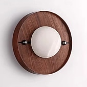 baratos Candeeiros de Parede de interior-Indoor Wall Light LED Marble Wood Living Room Bedroom Metal Wall Lights Wall Light Fixtures for Bedroom Bathroom