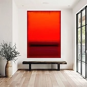 Недорогие Картины маслом-ручная роспись Марк Ротко репродукция холста настенное искусство Ротко абстрактное холст настенное искусство красный и желтый микс абстрактная живопись минимализм художественная живопись домашний