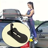 お買い得  車両サービス-ルーフアクセス用の折りたたみ式アルミ製ドアステップ - ポータブルな車両ペダルラダーは、ほとんどの車、SUVに適合します。 &amp;トラック、暗い色