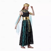 baratos Roma Antiga &amp; Egito-Antigo Egito egípcio Vestidos Fantasia fantasia Cleópatra Deusa Fantasia Mulheres Fantasia Dia Das Bruxas Carnaval Espetáculo Adulto Vestido Cinto Capa