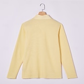 economico Polo classica da uomo-Per uomo Magliette Polo a Nido d'Ape Testurizzato Casuale Streetwear Bavero Manica Lunga Essenziale Moderno Semplice Testurizzato Bottoni Puro Primavera Autunno Tutte le stagioni Vestibilità regolare