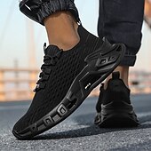 cheap Men&#039;s Sneakers-Men&#039;s Red Fashion Sneakers – Breathable Lace-Up Sport Shoes with Modern Sole Design for Running, Gym, Streetwear and Casual Weekend Outfits
