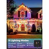 cheap Solar String Lights-LED Solar Christmas String Lights Outdoor Waterproof 100m 334.5Ft 1000LED/50m 171Ft 500 LED Solar Christmas Lights with Remote8 Modes Waterproof Patio Lights for Christmas Tree Patio Yard Garden Party Decor
