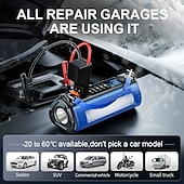 cheap Vehicle Repair Tools-Car Starter Power Bank Car Tire Compressor Portable Charger Car Jump Starter Air pump Booster Auto Emergency Start