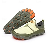 abordables Botas de invierno y nieve-Botas de nieve cálidas de invierno sin cordones para hombre con suela antideslizante, diseño acolchado informal para caminar al aire libre, viajar en climas fríos y uso diario.