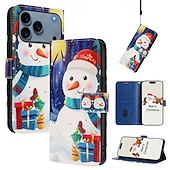 Недорогие Чехлы для iPhone-телефон Кейс для Назначение SSamsung Galaxy 17 Pro Max 17 Air i16 15 14 Pro Max Plus 13 Pro Max Кошелек для карт Полная защита тела с ремешком Защита от удара Рождество ТПУ Кожа PU