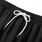 Недорогие спортивные костюмы-Муж. Спортивный костюм из двух частей Толстовка с капюшоном для отдыха Комплекты спортивных костюмов с карманом Контрастных цветов Наборы одежды Весна Черный Военно-зеленный