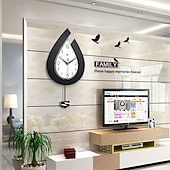 Χαμηλού Κόστους Διακόσμηση τοίχου-μεγάλο ρολόι τοίχου με σταγόνα νερού, μοντέρνο ρολόι τοίχου για σαλόνι, κατάλληλο για διακόσμηση σπιτιού, υπνοδωματίου, κουζίνας και γραφείου