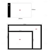 cheap Computers &amp; Tablets-A3 A4 A5 Tracing LED Copy Board Stepless Adjustable Brightness Ultra-Thin USB Power Artcraft LED Trace Light Pad Diamond Painting Board also for X-ray Film Viewer