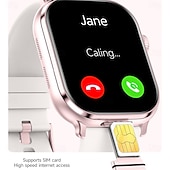 abordables Montres connectées-LM29 Montre intelligente 2.06 pouce Smartwatch Montre Connectée Bluetooth 4G Podomètre Rappel d&#039;appel Moniteur d&#039;Activité Compatible avec Android iOS Hommes GPS Longue Veille Appels Mains Libres IP68