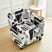 preiswerte Sesselabdeckung &amp; Armless Chair Cover-Polarfleece-Clubsesselbezug, haustierfreundlicher Stretch-Wannensesselbezug, Einzelsofa-Couchbezug für Haustiere, waschbarer Möbelschutz für das Wohnzimmer