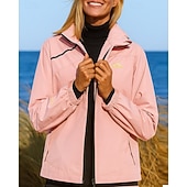 ieftine Jachete impermeabile-Pentru femei Αντιανεμικό Jachetă Softshell Μπουφάν πεζοπορίας În aer liber Impermeabil Respirabil Îmbrăcăminte pentru drumeții Primăvară Toamnă Topuri Pescuit Camping / Drumeții / Speleologie Alergat