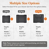 tanie Przechowywanie w kuchni-Duży organizer do szuflady na sztućce, rozkładana tacka na przybory kuchenne, pojemnik na sztućce i sztućce bez BPA, regulowany plastikowy schowek na łyżki, widelce, noże, duży