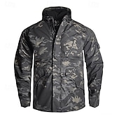 economico Fleece &amp; Giacche 3 in 1-Per uomo Giacca da combattimento Giacca softshell Giacca da escursionismo Giacca in Pile Giacca termica Cotone Inverno All&#039;aperto Mimetico Calore Termico Top Verde Cachi Grigio