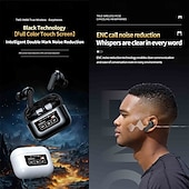 abordables Auriculares TWS-YW08 TWS True auriculares inalámbricos En el oido Bluetooth 5.3 Luz LED para Apple Samsung Huawei Xiaomi MI Entrenamiento de gimnasio Al Aire Libre Trekking Oficina de negocios