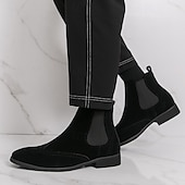 Férfi barna színű, velúr stílusú, bebújós, rugalmas oldalsó szabással rendelkező chelsea csizma, elegáns hétköznapokra, partikra és munkába egyaránt. olcso Chelsea csizma-Férfi barna színű, velúr stílusú, bebújós, rugalmas oldalsó szabással rendelkező chelsea csizma, elegáns hétköznapokra, partikra és munkába egyaránt.