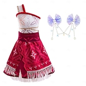 Недорогие Костюмы для девочек-Неделя книги 2026, принцесса Моана, платье Моаны, костюм, тематические костюмы для фильмов и сериалов, косплей по фильмам для девочек, детский карнавал, День защиты детей, Всемирный день книги, вечеринка, день рождения, пляж.