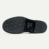 abordables Bottes en cuir haut de gamme-Bottines Chelsea noires pour hommes, bottines classiques à enfiler pour hommes d&#039;affaires, fêtes et occasions formelles