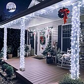 billige LED Strip Lamper-Lys 10M 100 LED Klar Tråd Blinkende Eventyr Lyskilder Innendørs/Ute Plug-in Lys 220V Bryllup Fest Tre Dekorasjoner