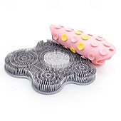 economico Gadget bagno-Tappetino per la pulizia dei piedi da doccia, in silicone, detergente esfoliante per la schiena, tappetino per la pulizia dei piedi con ventose per la parete antiscivolo - dita dei piedi che prudono,