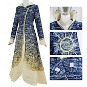 abordables Déguisements pour femmes-Sorcière Madame Morrible Robe Manteau Costume de cosplay Nuit de Walpurgis Cosplay for Femmes Adultes Halloween Performance Soirée Scène