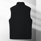 Χαμηλού Κόστους Gilets-Ανδρικά Γιλέκο Fleece Veste Gilet ΕΞΩΤΕΡΙΚΟΥ ΧΩΡΟΥ Καθημερινά Μοντέρνα Καθημερινό Φθινόπωρο Χειμώνας Τσέπη Πολυεστέρας Διατηρείτε Ζεστό Σκέτο Φερμουάρ Όρθιος Γιακάς Κανονικό
