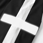 Недорогие спортивные костюмы-Муж. Спортивный костюм из двух частей Комплекты спортивных костюмов Спортивная одежда Застегнуться Светоотражающая лента Однотонный Наборы одежды Весна Черный Белый Тренажерный зал Разрабатывать Бег