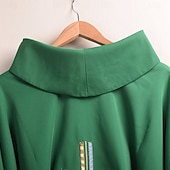 economico Cappotti &amp; Mantelli-Retrò Vintage Medievale Rinascimento Vestaglia Pianeta Prete cattolico Ricamato Costume Per uomo Religioso e spirituale Halloween Carnevale Performance LARP Fiera Rinascimentale Adulti Mantello