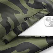 economico giacca sportiva-Per uomo Giacca Leggera Giubbotto bomber Giacca Casual Vacanza Quotidiano Traspirante Tasca Primavera Autunno Mimetico Moda Classico Collo alla coreana Regolare Blu Verde militare Giacca