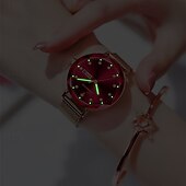 Χαμηλού Κόστους Ρολόγια Quartz-Ένα νέο, μοντέρνο και μοντέρνο γυναικείο ρολόι με λουράκι από κράμα αλουμινίου σε σχήμα διαμαντιού, ανθεκτικό στο νερό IPX7 και φωτεινή ένδειξη ημερομηνίας και ημέρας. Είναι ένα ευέλικτο ρολόι quartz