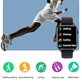 رخيصةأون ساعات ذكية-P6MAX ساعة ذكية 1.96 بوصة سمارت ووتش بلوتوث عداد الخطى متتبع النوم رصد معدل ضربات القلب تذكير المستقرة أجد هاتفي متوافق مع IP 67 رصد معدل ضربات القلب مكالمات بدون يد رياضات العناية الصحية