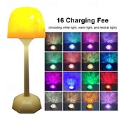 お買い得  プロジェクターライト-LEDウォーターリップル雰囲気ライト、ハイフットオーシャンウェーブプロジェクターランプ、充電式調光タッチデスクランプ、ロマンチックなデスクランプ