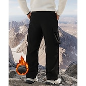 זול תחתונים-בגדי ריקוד גברים מכנסיים לטיולי הליכה מכנסיים מרופדים בפליסה מעיל חורף מכנסי טרנינג חורף סתיו חיצוני רגיל עמיד למים עמיד חם מכנסיים אלסטית מותניים שחור ירוק צבא מחנאות וטיולים ציד טיפוס S M L XL XXL