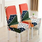 tanie Pokrowiec na krzesło do jadalni-Elastyczny pokrowiec na krzesło do jadalni, przyjazny dla zwierząt, zdejmowany i nadający się do prania pokrowiec na krzesło, trwały ochraniacz na krzesło do hotelu, jadalni, sali bankietowej, wesela