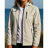 ieftine Jachete impermeabile-Pentru femei Αντιανεμικό Jachetă Softshell Μπουφάν πεζοπορίας În aer liber Impermeabil Respirabil Îmbrăcăminte pentru drumeții Primăvară Toamnă Topuri Pescuit Camping / Drumeții / Speleologie Alergat