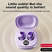 abordables Écouteurs Bluetooth sans fil-Écouteurs intra-auriculaires sans fil Bluetooth 5.3, mini-écouteurs tactiles, réduction du bruit, confortables, pour le bureau