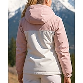 preiswerte Pufferjacken-Damen Wanderjacke Daunenjacke Thermojacke Außen Thermik Warm Wanderoutfits Wanderbekleidung Winter Herbst Oberteil Angeln Camping / Wandern / Höhlenforschung Laufen Patchwork Schwarz Weiß Rosa