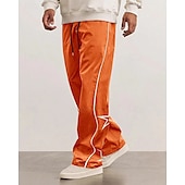 Χαμηλού Κόστους casual παντελόνι-Ανδρικά Παντελόνια Τεχνολογικά παντελόνια Casual παντελόνι Κορδόνι Τσέπη Ελαστική μέση Stea Άνεση Υπαίθρια Αθλήματα Καθημερινά Μοντέρνα Καθημερινό Μαύρο Βαθυγάλαζο Μικροελαστικό