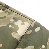 billiga Sportjacka-Herr Utomhusjacka Softshelljacka Vandringsjacka Semester Dagligen Vindtät Vattenfast Ficka Höst Vinter Kamuflasje Mode Klassisk Huva Normal Mörkgrå Svart Ljusgrön Blå Mörkgrön Jacka