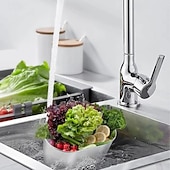 halpa Isot ja pienet matkalaukut-ruostumattomasta teräksestä valmistettu viemärisuodatin, keittiön viemärisuodatin rei'itetyllä verkolla, kestävä soikea monitoiminen astianpesukone ruokajätteen suodattamiseen ja hedelmien tai