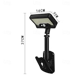preiswerte Landschaftslichter-Solar Wandleuchte 92 LEDs IP65 wasserdicht Solar Bewegungsmelder Nachtlicht praktische Clip-on Installation geeignet für Garten Garage und Zaunbeleuchtung Außen Dekoration