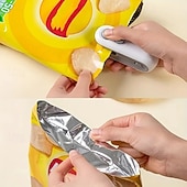 abordables Ustensiles et gadgets de cuisine-Machine à sceller les sacs avec batterie au lithium intégrée, machine à sceller les sacs portable rechargeable par USB pour snacks, chips, biscuits &amp;Sacs en plastique – scelleuse portative avec