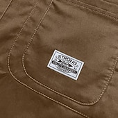 tanie Kurtki cargo-Męskie Lekka kurtka Koszula kurtka Kurtka cargo Zwykła kurtka Urlop Codzienny Oddychający Kieszeń Wiosna Jesień Równina Moda Klasyczny Klapa Regularny Żółtobrązowy Brązowy Kurtki