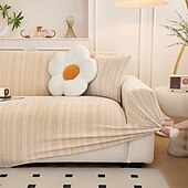 お買い得  ソファカバー-1ピースフルパッケージ無地ボヘミアンスタイルのmuxingジャカードソファカバー伸縮性のあるジャカードソファカバーは猫の爪からソファを保護し、一年中使用できます枕カバー付き