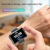 abordables Relojes inteligentes-T91 Reloj inteligente 1.4 pulgada Smartwatch Reloj elegante Bluetooth Monitoreo de temperatura Podómetro Recordatorio de Llamadas Compatible con Android iOS Mujer Hombre Larga espera Impermeable