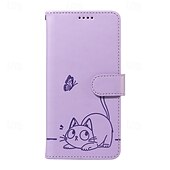 levne Ostatní pouzdra-telefon Carcasă Pro Google Pixel 10 Pro XL Pixel 9 Pro XL Pixel 8 Pro Pixel 7 Pro Pouzdro na peněženku Ochrana celého těla s Lanyardem Nárazuvzdorné Kočka Retro PU kůže