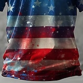  Ανδρικά Αστέρια Αμερικάνικη σημαία Πουκάμισο Raglan T Κοντομάνικο μπλουζάκι Μπλουζάκι Μπλουζάκι Μπλουζάκι μπλουζάκι Κοντομάνικο Κοντομάνικη μπλούζα 3D εκτύπωση Στρογγυλή Ψηλή Λαιμόκοψη Πουκάμισο